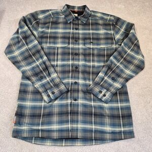 Simms Mens ColdWeather Atlantis Steel Plaid Waffle Lined Jacket Small Fishing